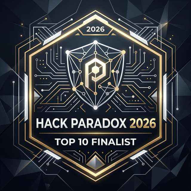 Hack Paradox 2026 Top 10 Finalist Badge